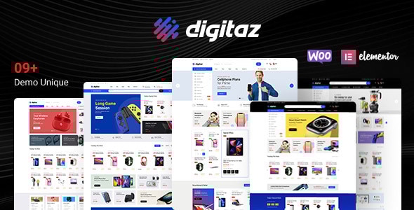 Digitaz - Electronics Elementor WooCommerce Theme With Hosting and Domain