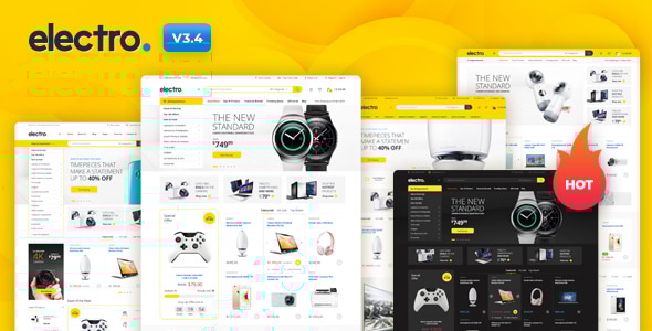 Electro Electronics Store WooCommerce Theme With Hosting and Domain