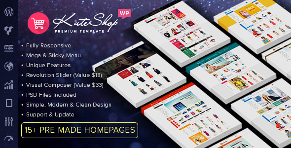 KuteShop - Fashion, Electronics & Marketplace Elementor WooCommerce Theme (RTL Supported) With Hosting and Domain