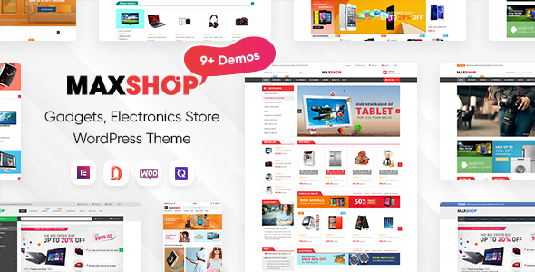 MaxShop - Electronics Store Elementor WooCommerce WordPress Theme skywebsitez
