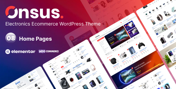 Onsus - Electronics E-commerce WordPress Theme With Hosting and Domain