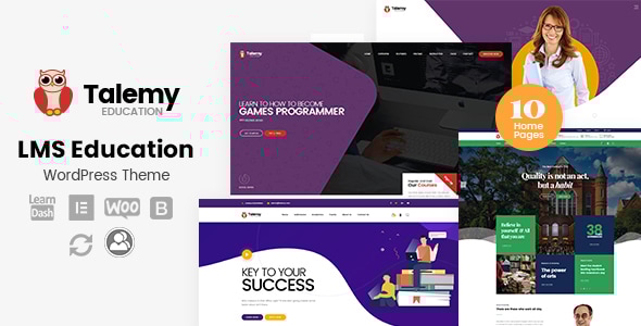 Talemy - LMS Education WordPress Theme With Hosting and Domain